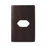 Placa p/ 1 Tomada Horizontal 4x2  -Novara Tabaco